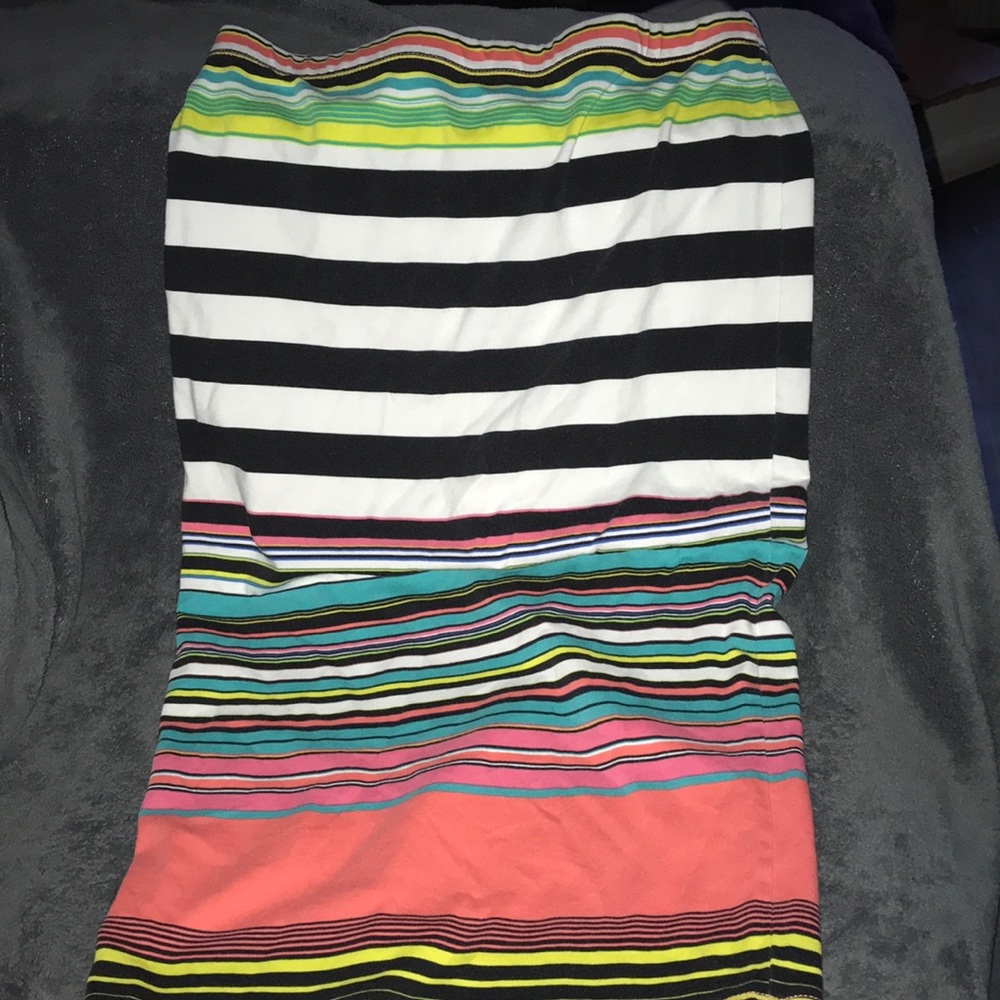Multi-colored Pencil Skirt